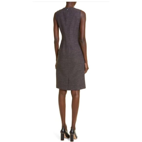 Lafayette 148 New York Womens Black Sleeveless Wool Blend Sheath Dress Sz 12 New - Picture 4 of 13